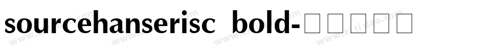 sourcehanserisc bold字体转换
